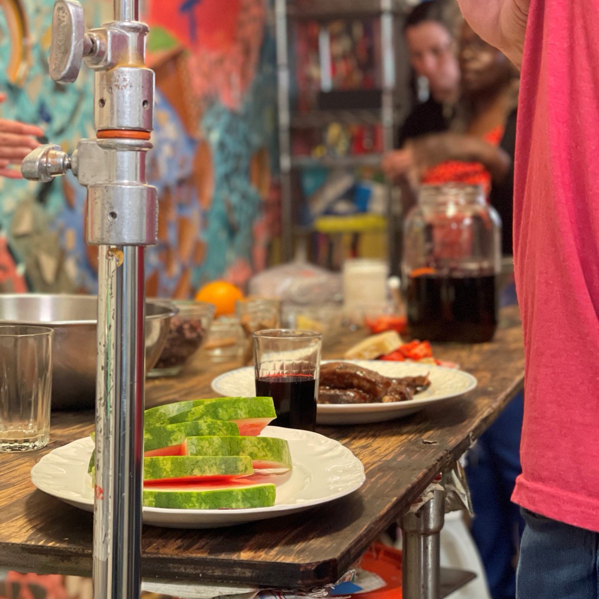 SCFChildren's tweet image. Juneteenth is a time for festive foods. Valerie talks Juneteenth with WHYY's Kae Lani Palmisano. Red foods, like BBQ, strawberry shortcake and sorrel--the Caribbean hibiscus drink--feature prominently. Check out the piece &amp;amp; Valerie's recipe on @whyy whyy.org/episodes/celeb…