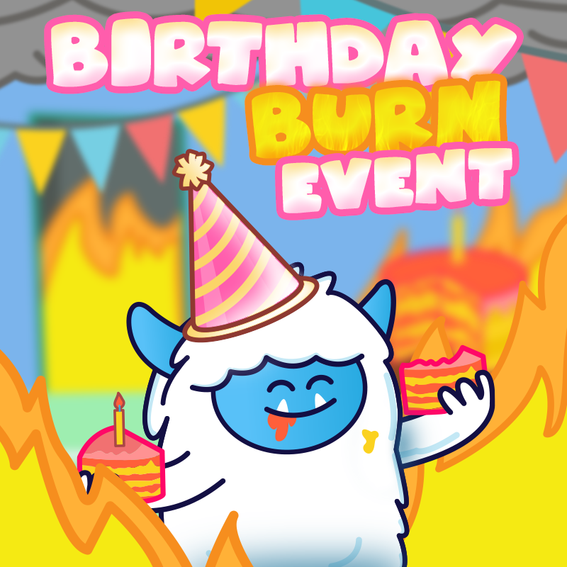 We are having a $MONSTA party to celebrate our one year today and you are invited 🎉

Time: 6PM UTC
Place: youtube.com/CakeMonsterYT

Bring your frens and enjoy and evening of fun, music, games, prizes and massive burns 🔥

#birthday #celebrations #prizes #nfts #thebeastofbsc