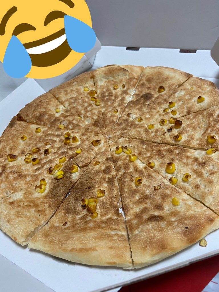 彼氏がピザの マイナストッピング をトッピングと勘違いした結果 まばらにコーンが乗ったナニカが届いてしまった Togetter