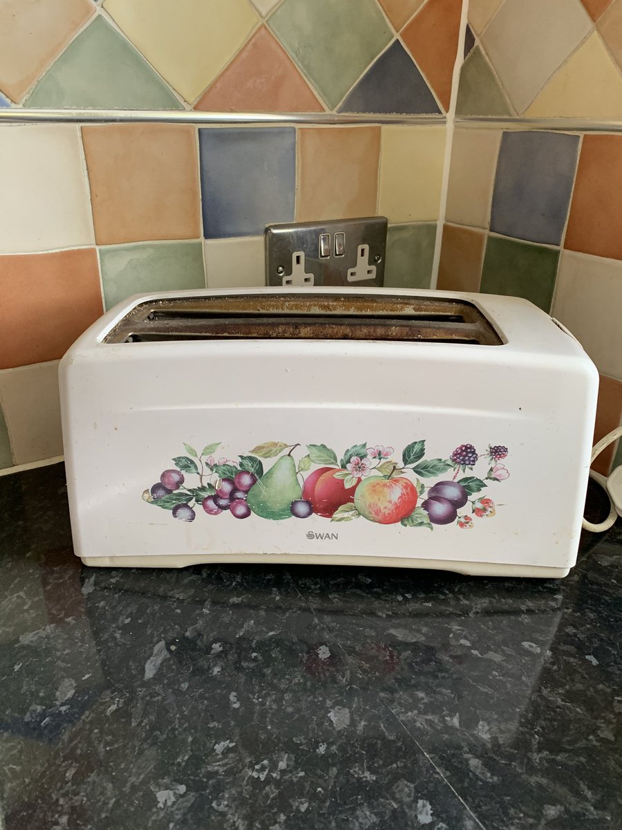 Around 35 years, a lot of that time as a family of 6! Have been using this swan toaster, today it died! A sad day