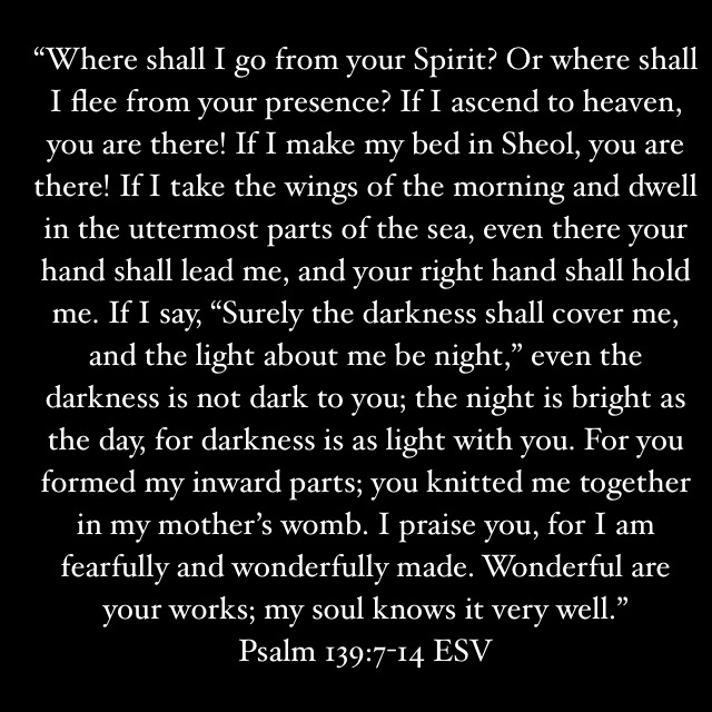 DailyKeller's tweet image. Psalm 139:7-14 ESV