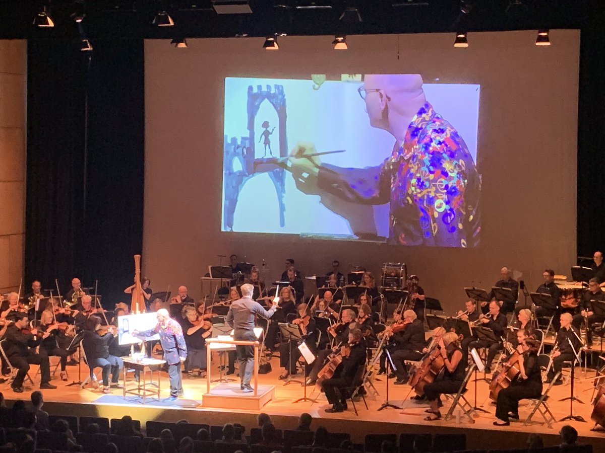 UH Arts + Culture (@unihertsarts) on Twitter photo The wonderful @mrjamesmayhew painting live on stage with <a href="/deHav_Phil/">de Havilland Philharmonic Orchestra</a> - children in awe as the paintings come to life and the music plays - 🪄magical! The wonderful @mrjamesmayhew painting live on stage with <a href="/deHav_Phil/">de Havilland Philharmonic Orchestra</a> - children in awe as the paintings come to life and the music plays - 🪄magical!