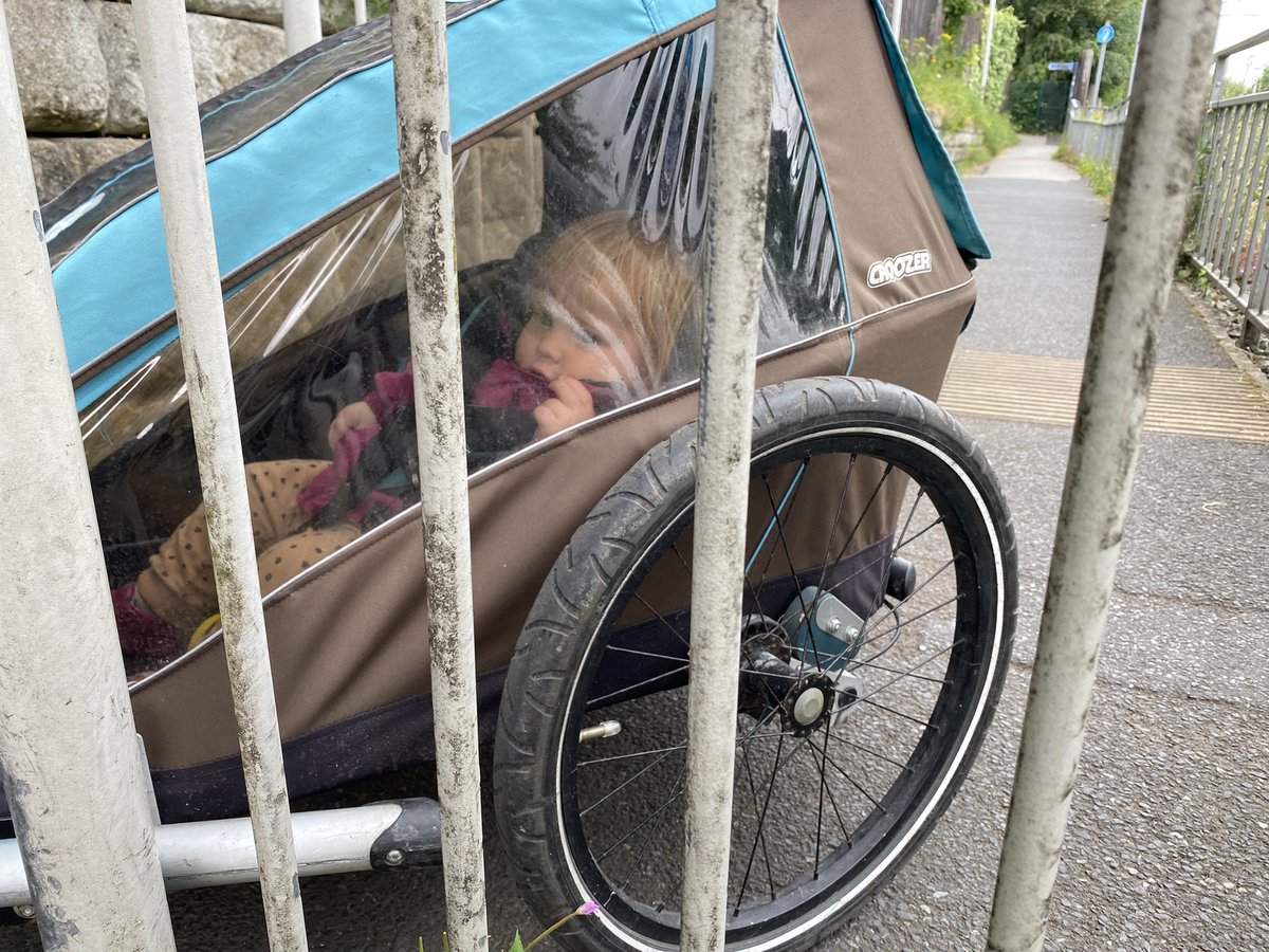 Dearest <a href="/MCRMetrolink/">Manchester Metrolink 🚊</a> and <a href="/ManCityCouncil/">Manchester City Council</a> … We realise it has been asked many times but please can we get rid of the inaccessible barriers at St Werberghs Road. This set, the bollards ahead at the bend, the set of barriers on the other side, the chicanes on the big ramp. Thanks.