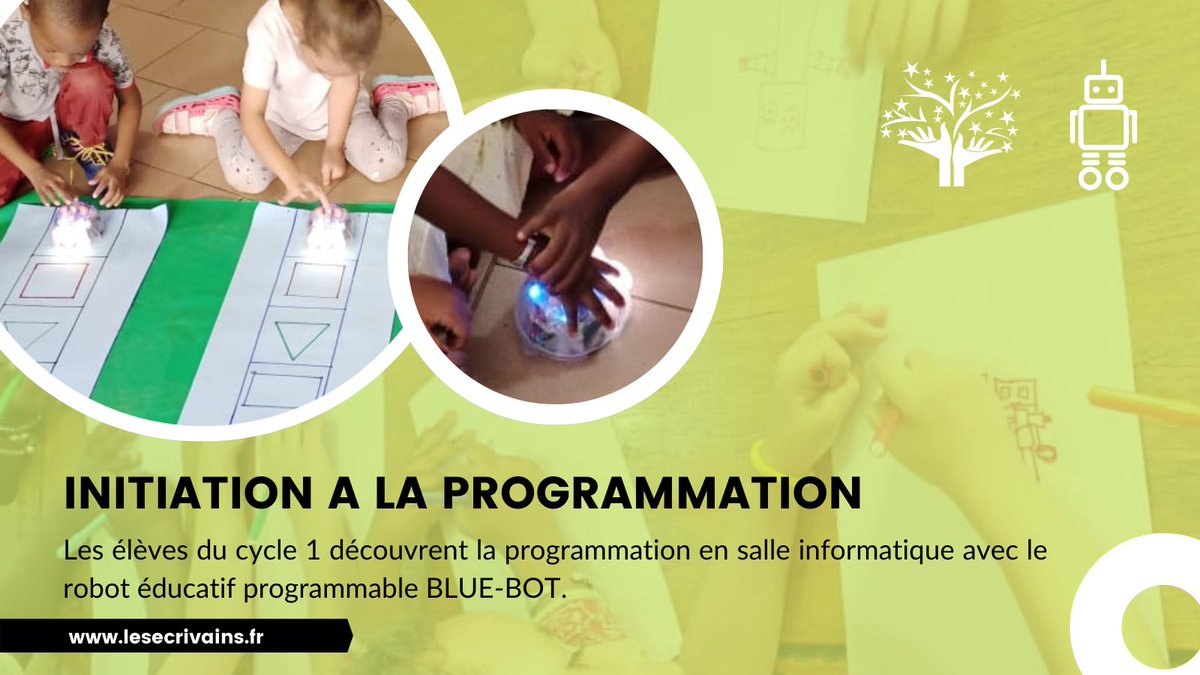 eslecrivains's tweet photo. Les élèves du #cycle1 découvrent en salle info le #robot éducatif programmable #Bluebot ⚙️. L'initiation à la #programmation commence dès le plus jeune âge.
#AEFE @aefeinfo @aefe_zao @jacqueshoudoin @GaillyGregoire #ESLE #PS #MS #GS #morningcoding https://t.co/H7ArwPMQXc https://t.co/DkEP43Xh5U