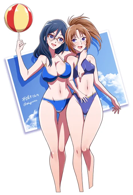ちちの日だそうなので、以前skebで納品したちち…水着絵を。今見ると夏紀の太もも太すぎ。パイセンのちちは多分あってる。
#響けユーフォニアム 