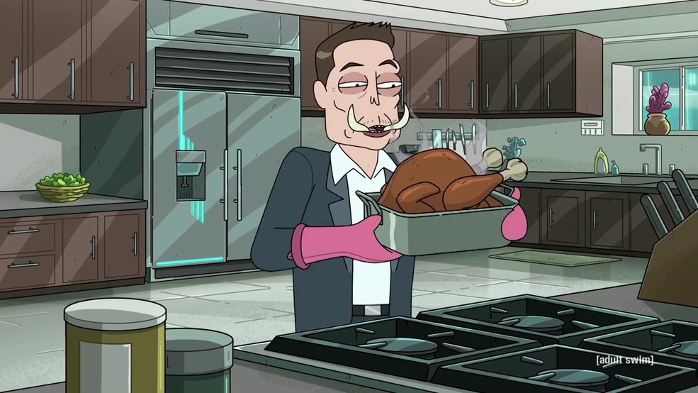 How I see peoples rationale behind the recent accusations of <a href="/elonmusk/">Elon Musk</a>…

#RickandMorty episode 2019 “Elon Tusk”. Elon with a turkey, clearly “cooking” something up…. #Tesla enters Turkey in 2022 🇹🇷

He’s clearly manipulating the market for his own profit…