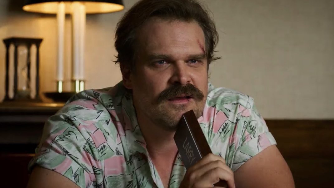 joycelhopper's tweet photo. jim hopper in this shirt is something so personal to me. https://t.co/bnCznmAtav