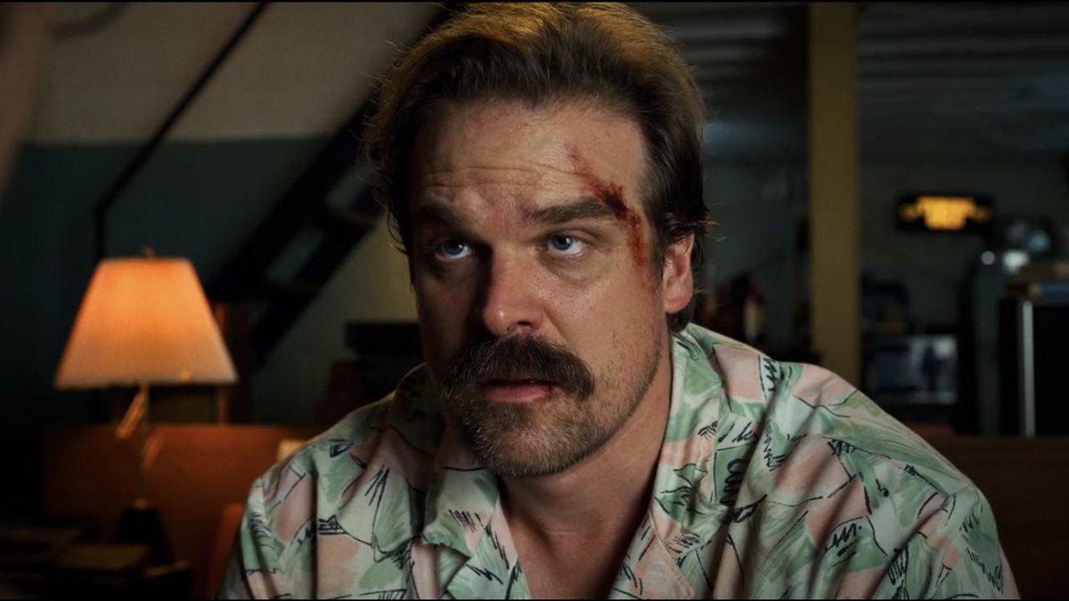 joycelhopper's tweet photo. jim hopper in this shirt is something so personal to me. https://t.co/bnCznmAtav