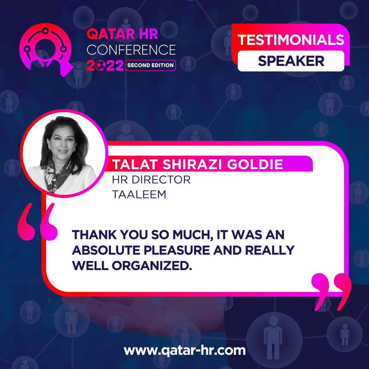 conference_hr's tweet photo. - Andrew Richard, from Etihad Aviation
- Talat Sheerazi Goldie, from Taaleem
-Huda Kalache, from https://t.co/H4IrWnna6H (Recruitment Partner)

#QHRC2022 #QHRC2023 #NeXTfairs https://t.co/TrgNvgBAJ3