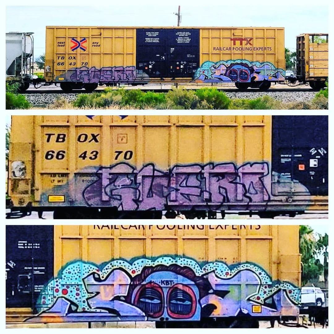 AHOLSNIFFSGLUE's tweet photo. Gm
repost:
@rollinggraffiti #arizona #boxcargraffiti #boxcar #fr8graffiti #fr8graff #fr8porn #freightjunkies ##rollingcanvas #freightjunkie #paintedtrains #benchingtrains #moniker #monikers https://t.co/h5aKS4hzXh