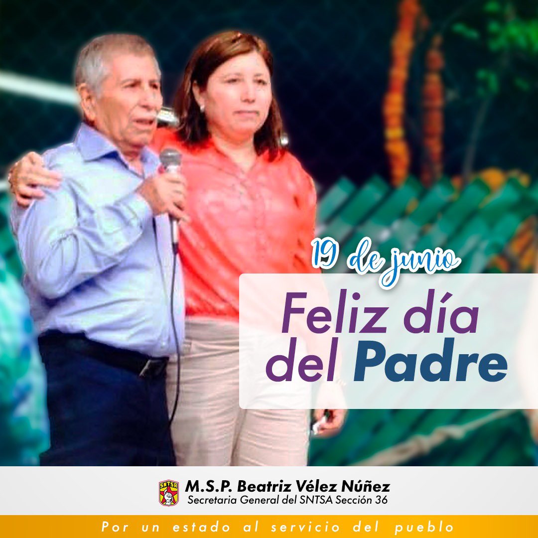 ¡Muchas felicidades! a todos los Padres, deseo de corazón disfruten al máximo su día, sean consentidos y rodeados de amor como lo merecen.
Dios los bendiga.
Felicito en especial a mi Papá de quién me siento muy orgullosa.#GranFamiliaSNTSA #Sección36 #DíaDelPadre #FelizDiaDelPadre