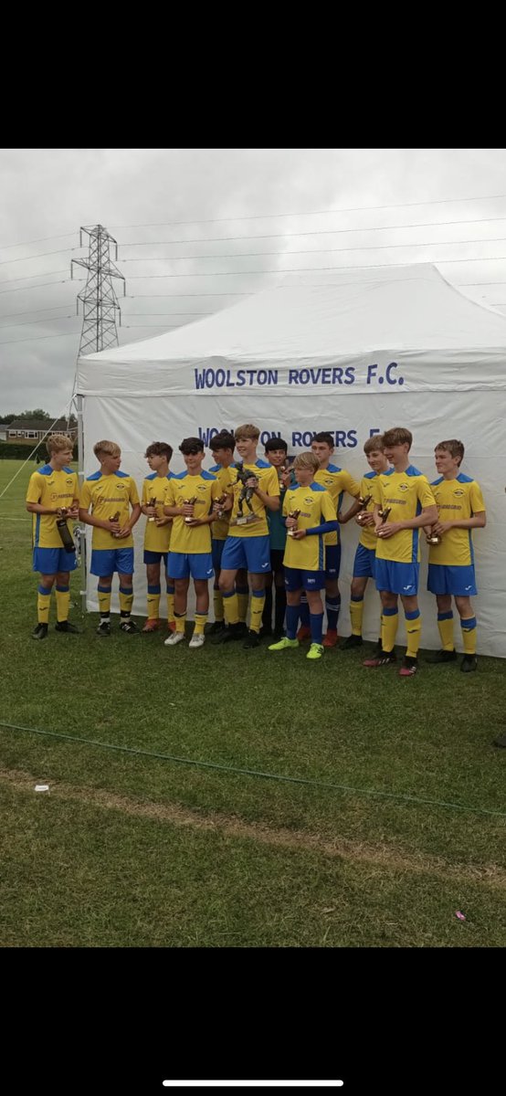 What a group of lads these are. Proud as punch to coach them. Not a goal conceded all day and came away as winners of the tournament. Some top goals and the best goal line clearance, from Zach, that you’ll see. 🏆💙💛⚽️