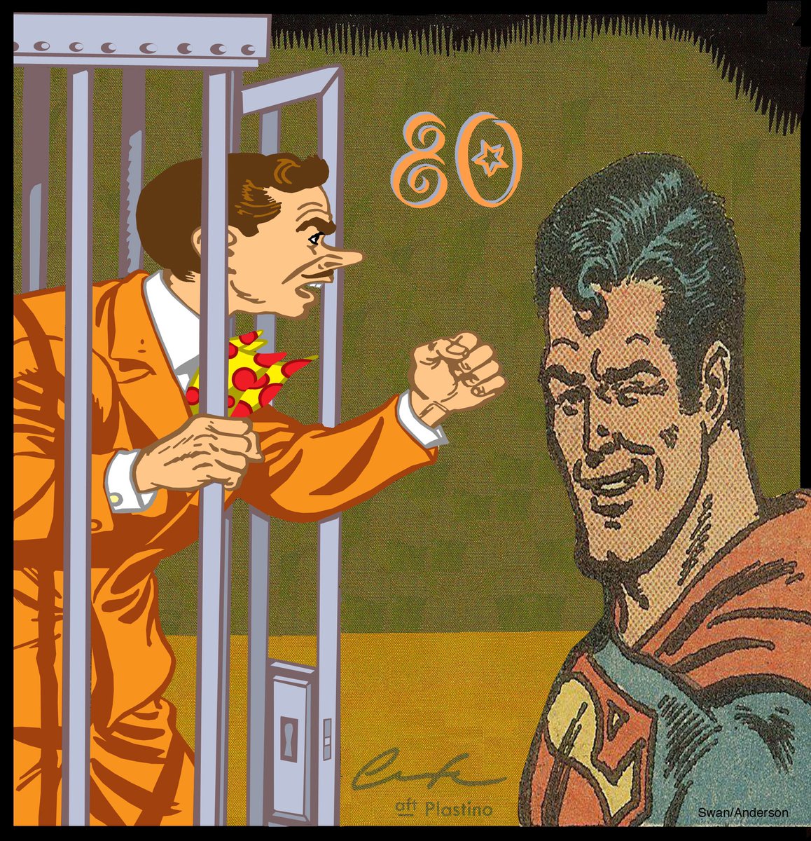 #80YearsAgoToday #ThePrankster debuted in #ActionComics #51 #TheLeaderOfAGang who pull #BankJobs where #TheyBringMoneyInAndGiveItToTheBankManagers avoiding arrest & allowing for them to be #WelcomedIntoBankVaults where #theyProceedToRobMillions until #Superman #getsThemToWithdraw