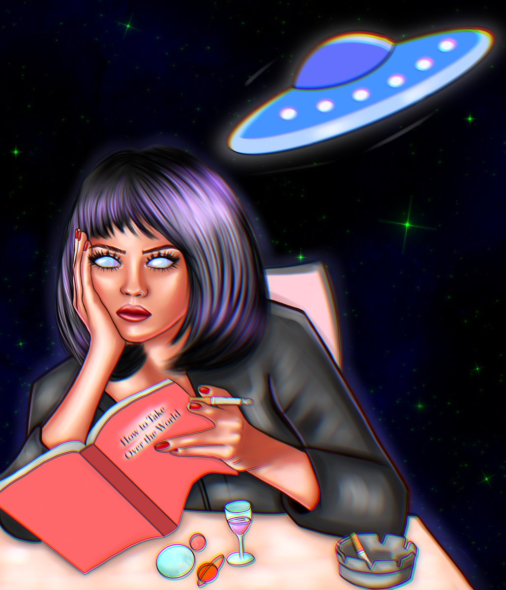 cherryoneart's tweet photo. I really love this drop ❤️‍🔥❤️‍🔥❤️‍🔥
How to Take Over the World
Collection "Alien Woman's" 👽❤️‍🔥
0.06 $ETH
Ethereum
1/1
Link in comments ⬇️
#NFTdrop #OGCollective #NFTcollectibles https://t.co/Ve4DZ0IXnF