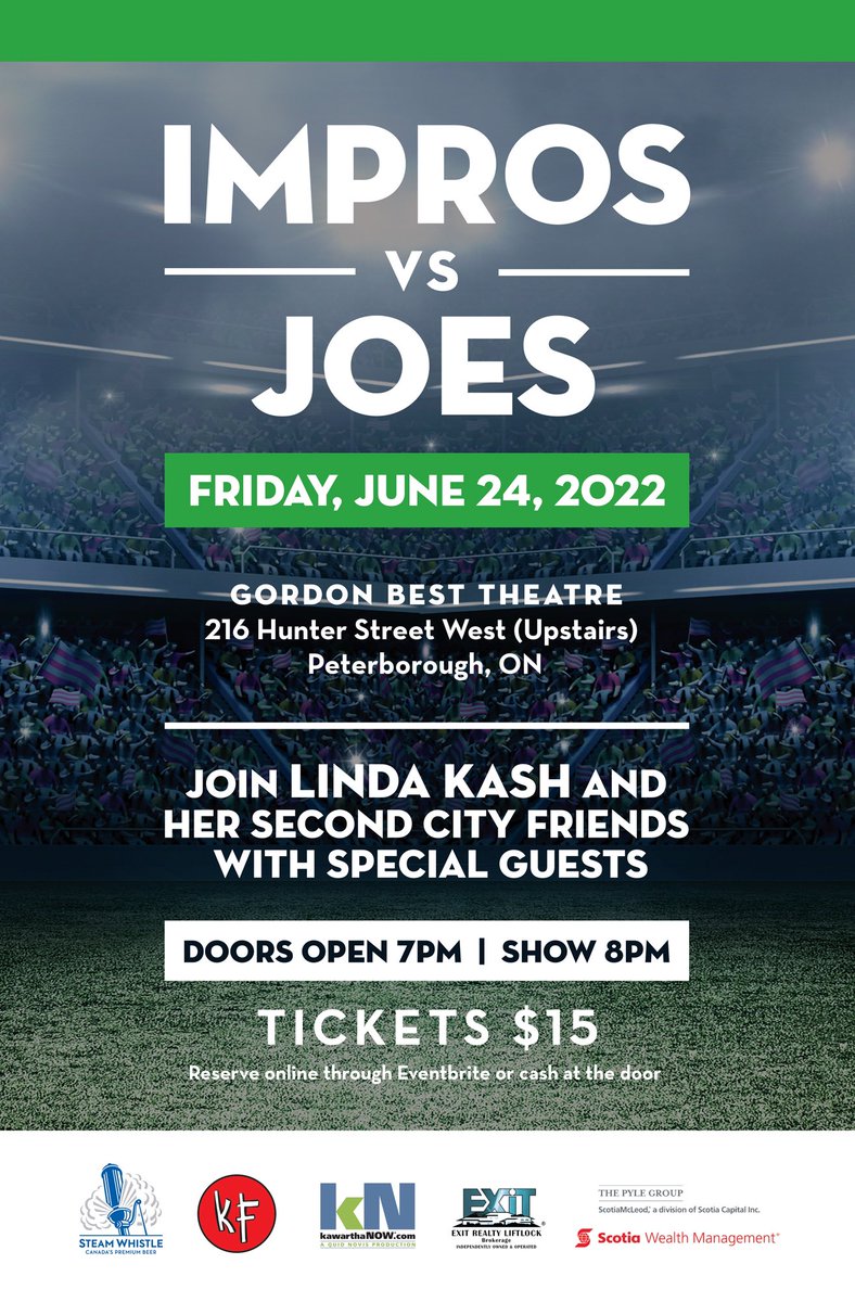 klusterfork's tweet photo. Come laugh your way into summer.
$15 #ptbo #improv #finalfridays #gordonbest https://t.co/JSzl5nEAwD