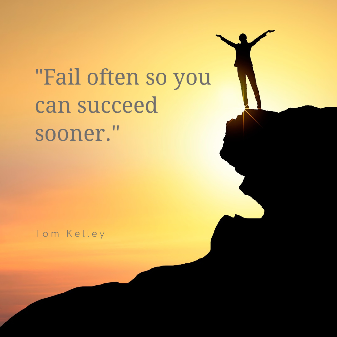 “Fail often so you can succeed sooner.” — Tom Kelley #entrepreneur #motivation #success #zilisambassador #homebasedbusiness