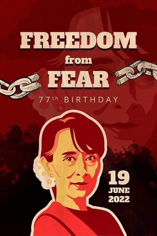 MoeeMyint's tweet photo. Happy Birthday our leader (Mother Su)
19.6.2022
77 th birthday 🎂🌹❤️ https://t.co/U9lB4QGYiJ