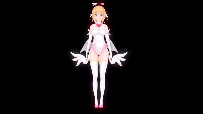 背中側のデザインは最高ですし、瞳の書き込みとブロンドの髪が美しい… 