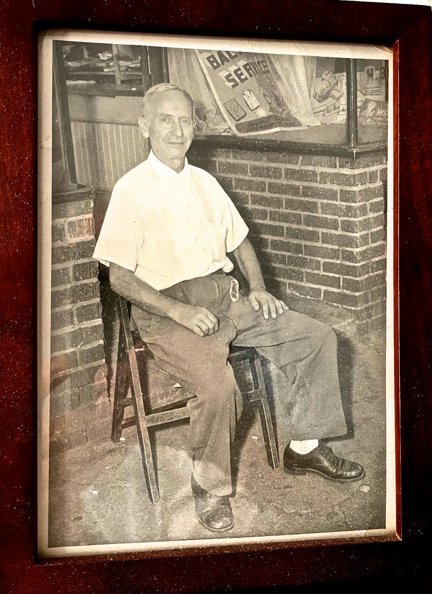 For Father’s Day, a pic of my grandfather, Sam Brill, the most important man in my young life, a great storyteller who no doubt influenced me &amp; told me there was nothing I could not do. Here, in front of his dry cleaning store in the Bronx. #FathersDay #grandfathers #mentors