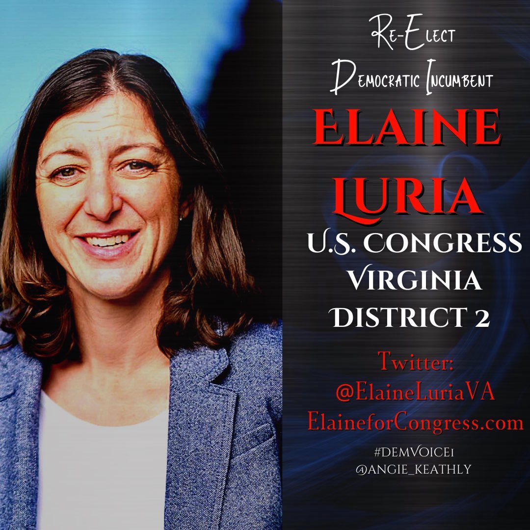 💧VA Primary, 6/21💧 #VA02 needs a Rep w/real world experiences & that’s Elaine Luria @RepElaineLuria knows service, overcomes obstacles & face adversity for VA, all in a days work Elaine is the best of the best & VA is lucky she works for us Elaine cares #DemVoice1 #wtpBLUE