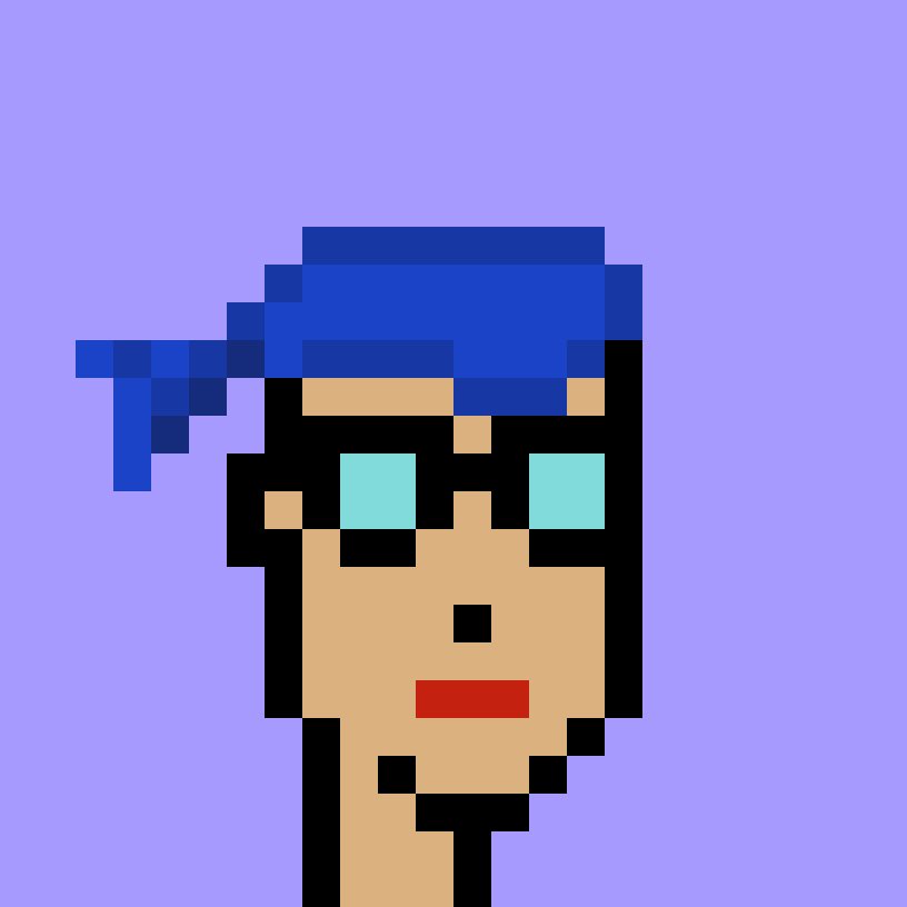 Gm, it’s a great day to own a piece of NFT history! 

Blue bandana gang represent. 🫡🔥

#Cryptopunks #V1Punks