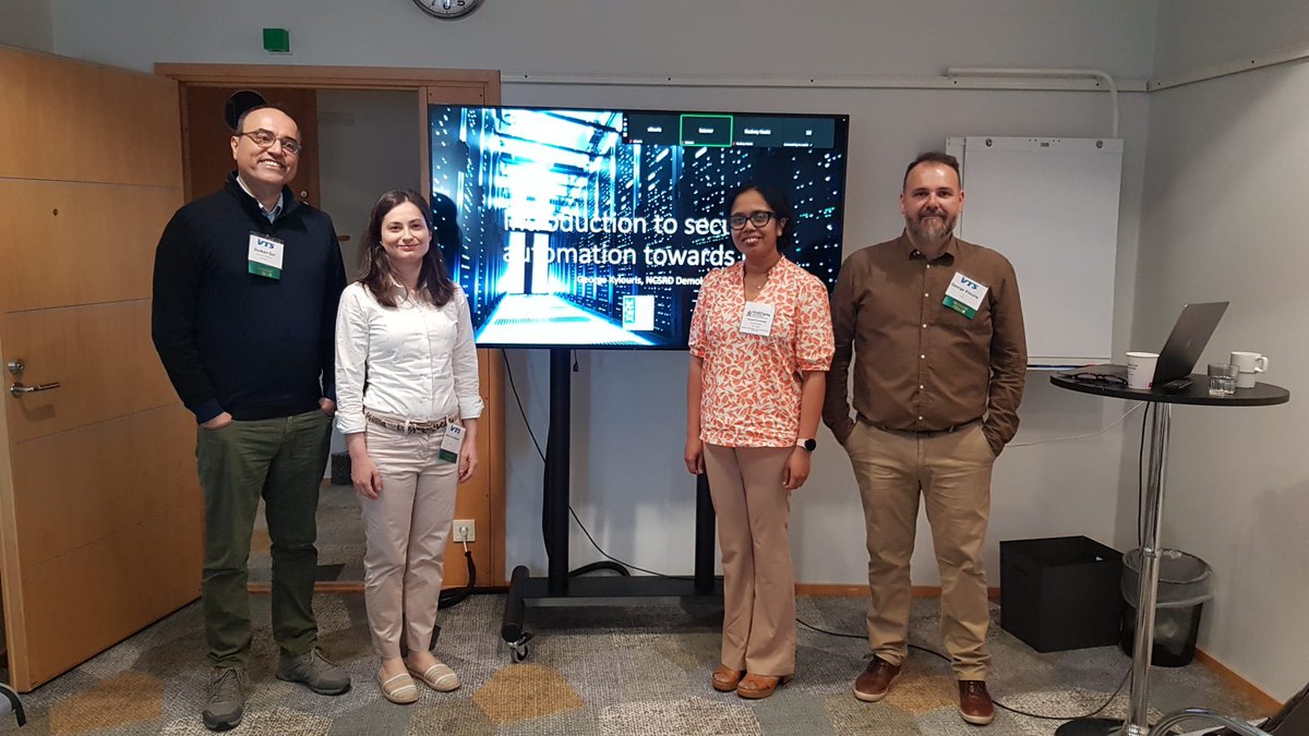 medianetlab's tweet photo. Maria Christopoulou and @xilouris from @iit_demokritos presenting tutorial on “AI/ML Solutions for automating security in future 6G networks” in the frame of #ieeevtc2022spring in Helsinki. #inspire5g #CyberSecurity #networksecurity #5G #6G https://t.co/mOKW4opSh9