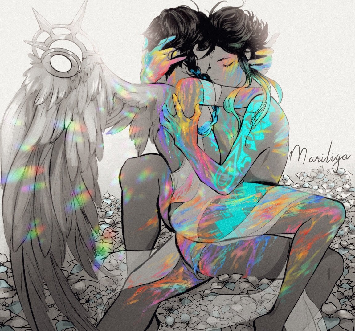 Genshin Pridepaint art -
❤🧡💛💚💙💜  Thread!
