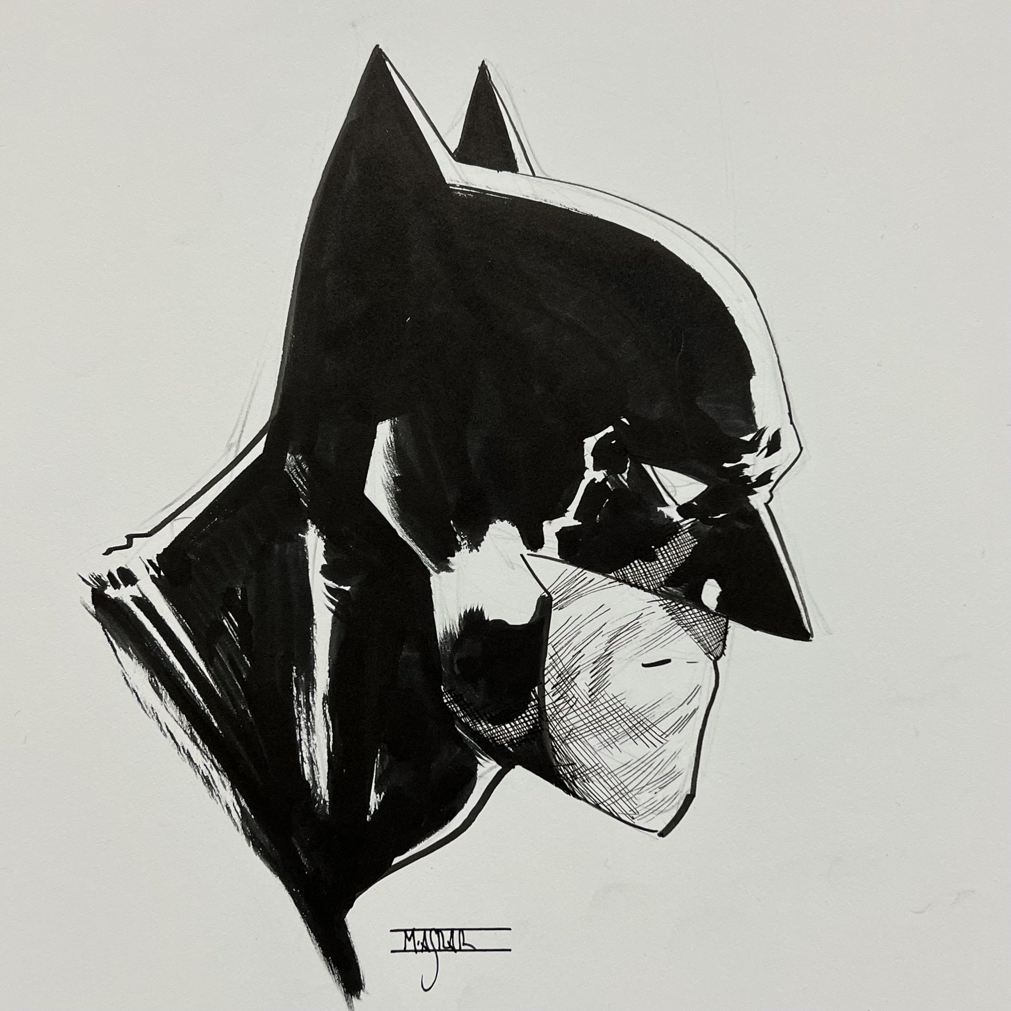 Easy How to Draw Batman Tutorial and Batman Coloring Page