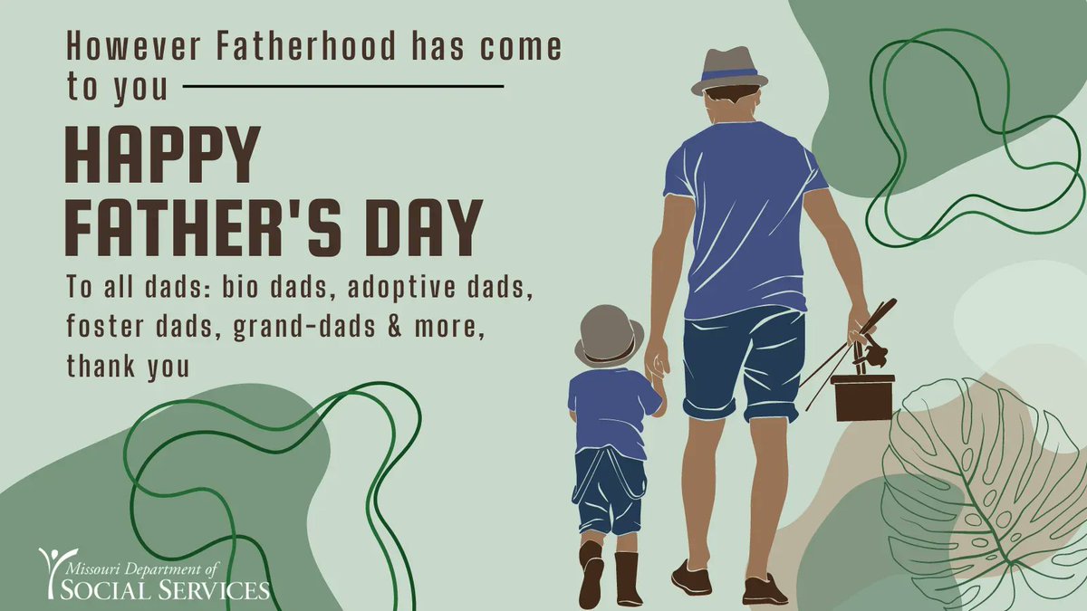 To all fathers, whether you're a biological father, adoptive father, foster father, grandfather or any other type of father, thank you, and Happy Father's Day!