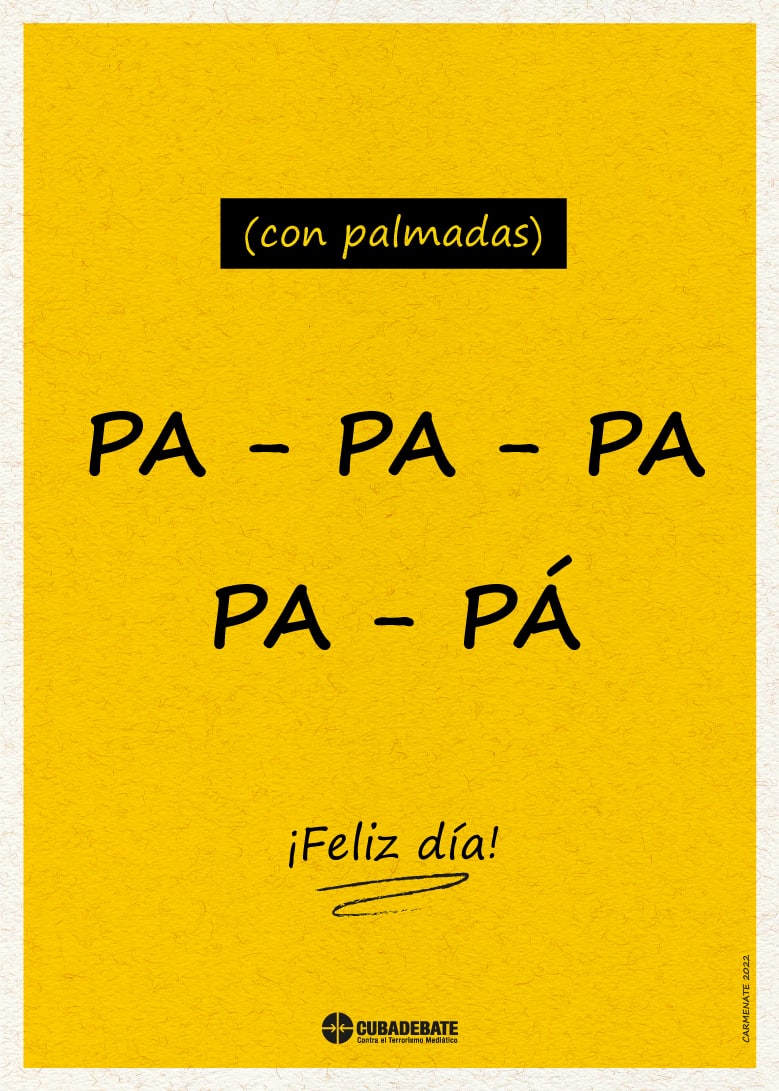 cubadebatecu's tweet photo. 🇨🇺 Cubadebate felicita a todos los padres. ¡Felicidades PAPÁ! ❤️ https://t.co/SoT1o4e4GB
