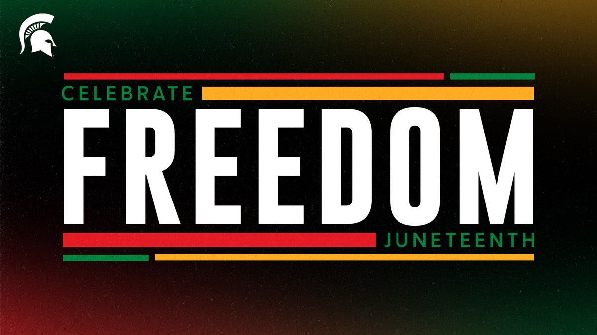 MSU_Volleyball's tweet photo. Juneteenth is a day of reflection, celebration, and freedom.

#Juneteenth https://t.co/BgvCfw4UsV