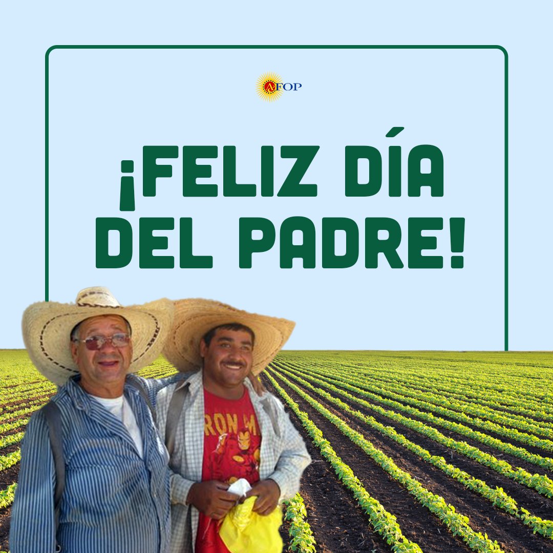 AFOPHealth's tweet photo. Happy Father's Day!👨‍🌾
To all #farmworker fathers who work in the most difficult conditions to provide for their families!
#farmworkers #afophealth #farmworkersrights #farmwork https://t.co/shAHyMcUGq