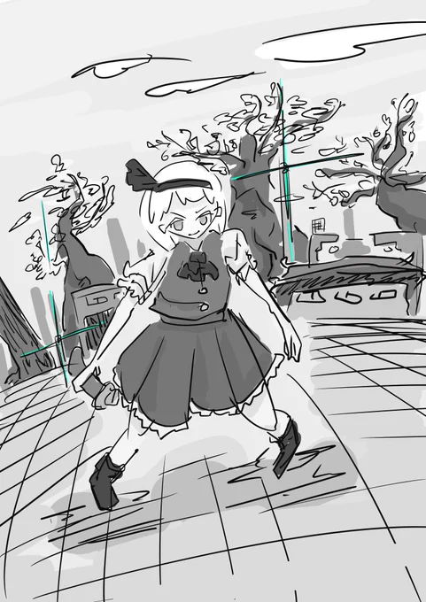 白玉楼再開発
#深夜の真剣お絵描き60分一本勝負 