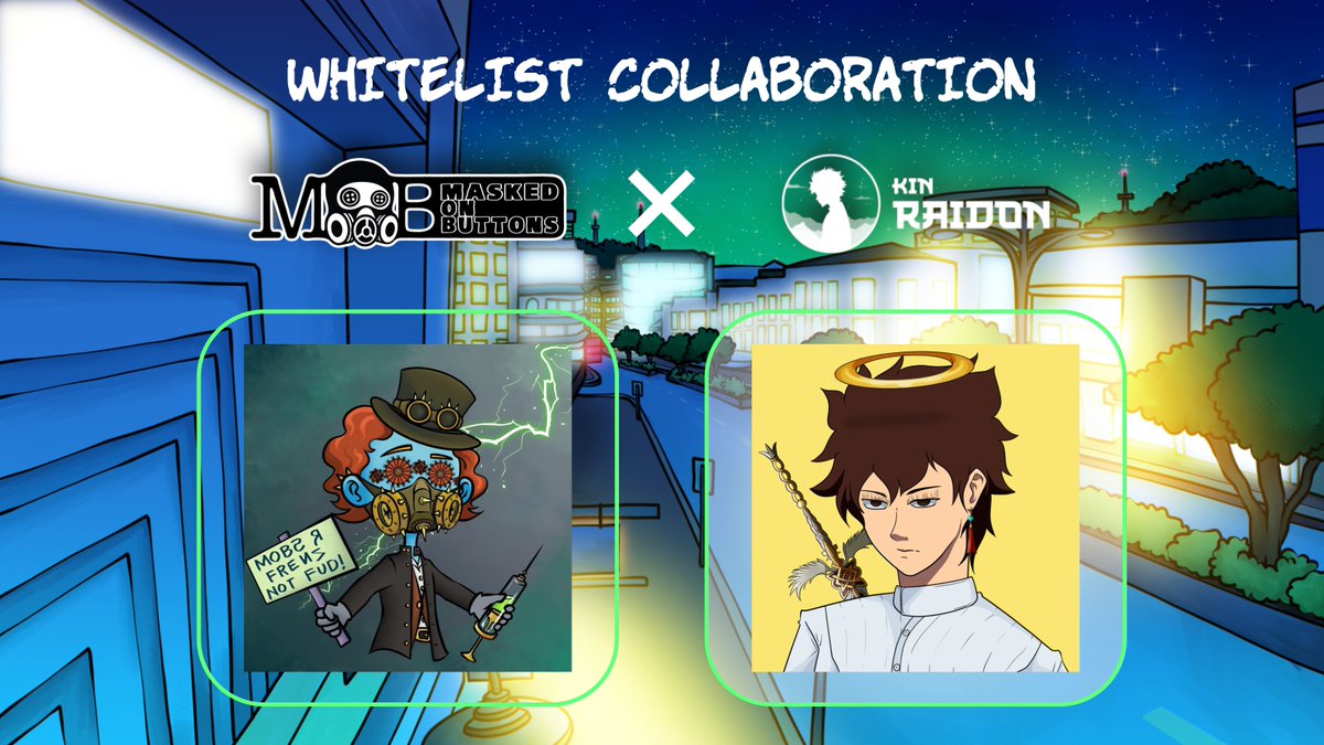 MaskedOnButtons's tweet photo. @MaskedOnButtons x @KinRaidon Collab 

To celebrate we are giving away 🎉 5 WL spots 🎉 for @Kinraidon! 🥳

To Win:
✅ Like and Retweet
✅ Follow @KinRaidon and @MaskedOnButtons 
✅ Tag 3 friends

24hrs! Twitter Picker!🍀

#CNFTGiveaway #CNFTs
#CNFTCommunity https://t.co/LiXDF6lv63