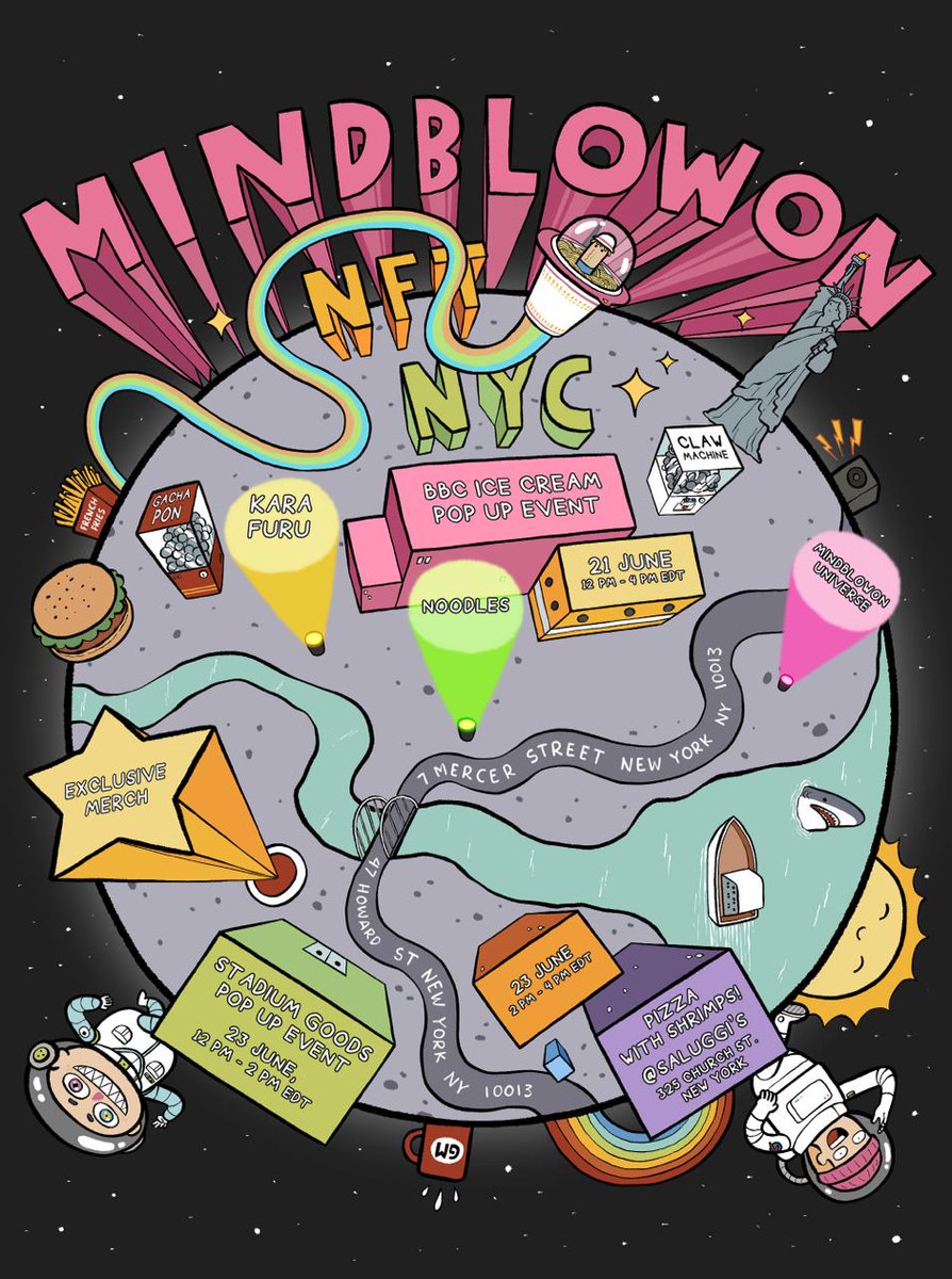 GM Shrimps 🦐✨

2 days to go till Mindblowon at NFT NYC 🗽
Save the dates cause we got tons of awesomeness coming your way 🤯