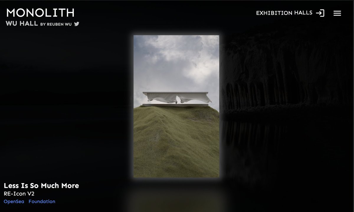 (2/23)

RE-ICON
Curated by <a href="/oderspace/">Oderspace</a> 

(Exhibited in Wu Hall <a href="/Reuben_Wu/">Reuben Wu</a>)

monolith.gallery/hall/wu/yXdpKF…