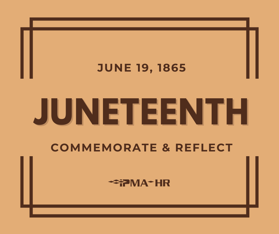 officialPSHRA's tweet photo. Juneteenth commemorates the day, June 19, 1865, that the enslaved in Texas were told that they were emancipated. On Monday, the day that the federal holiday is recognized this year, IPMA-HR will be closed to allow staff time to reflect on the meaning of the day. https://t.co/DNuqRXrYYX