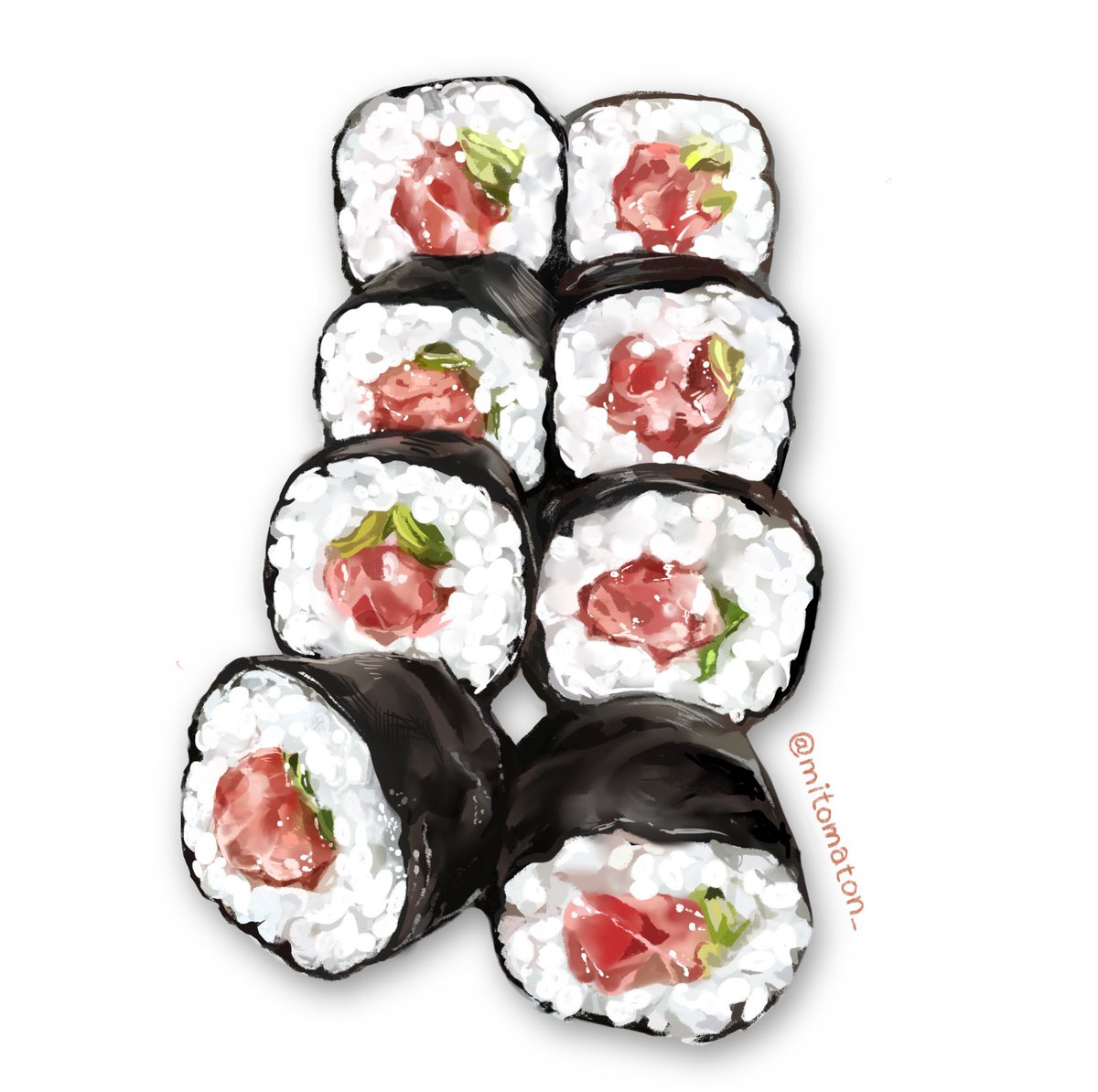 「#InternationalSushiDay 

国際寿司の日というものがあるん」|ミトマトンのイラスト