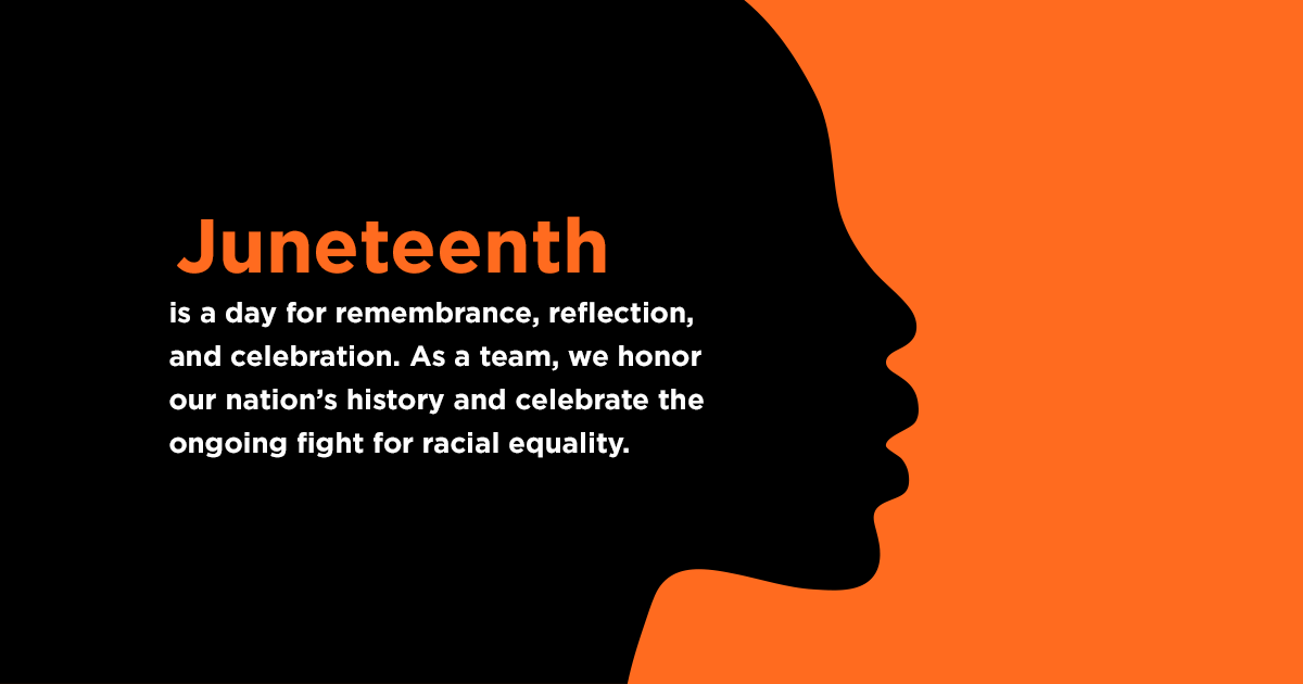 Payanywhere's tweet photo. Juneteenth is a day for remembrance, reflection, and celebration. As a team, we honor our nation’s history and celebrate the ongoing fight for racial equality. https://t.co/LwXjd7GJax