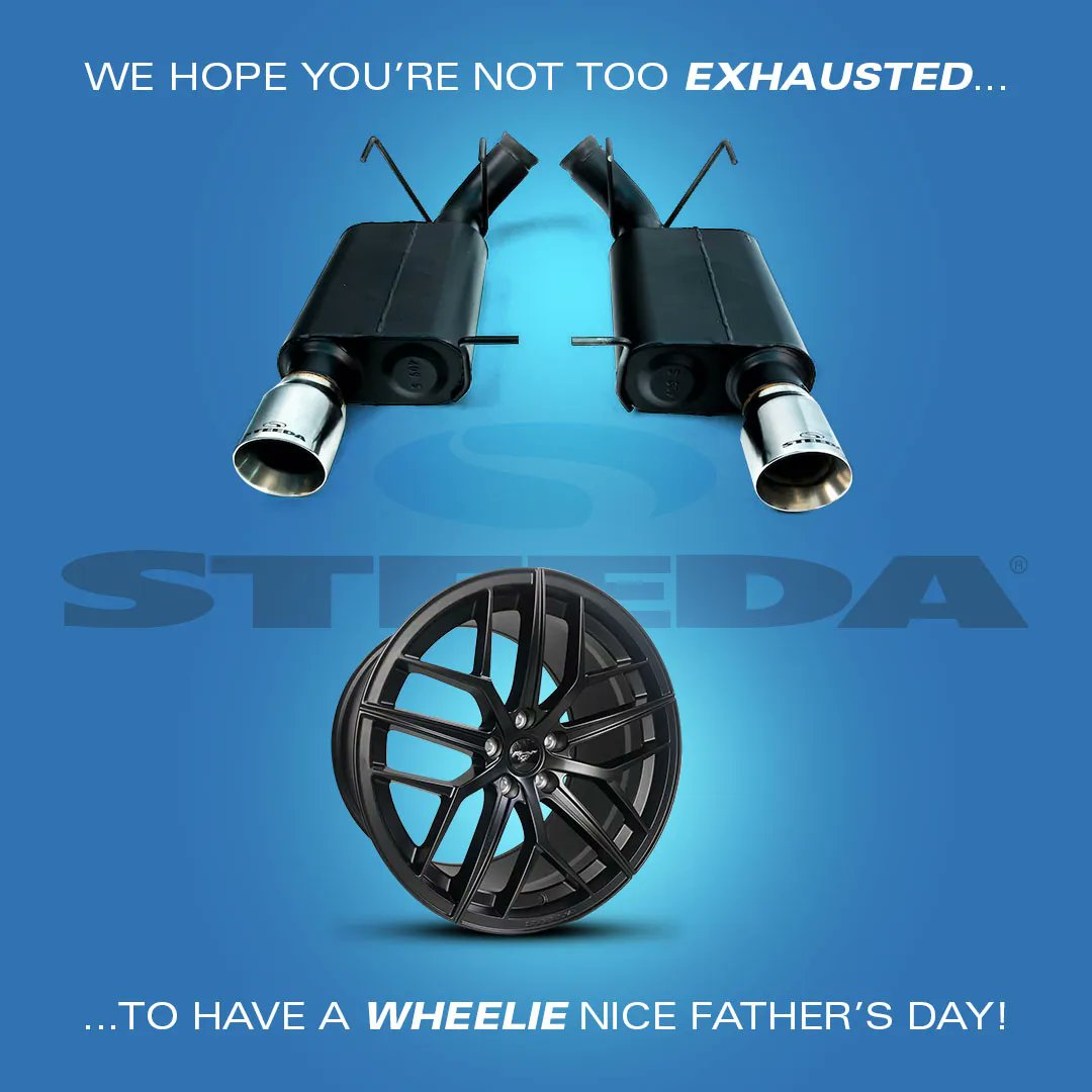 steedaautosport's tweet photo. Happy father's day to all the fathers out there! We are all so thankful for the skills that we learn from you, whether that means in the garage or in life in general.
#happyfathersday #fathersday #pun #funny #steeda #steedaautosports #teamsteeda #exhaust #wheels #dad https://t.co/dtLOJPNikU
