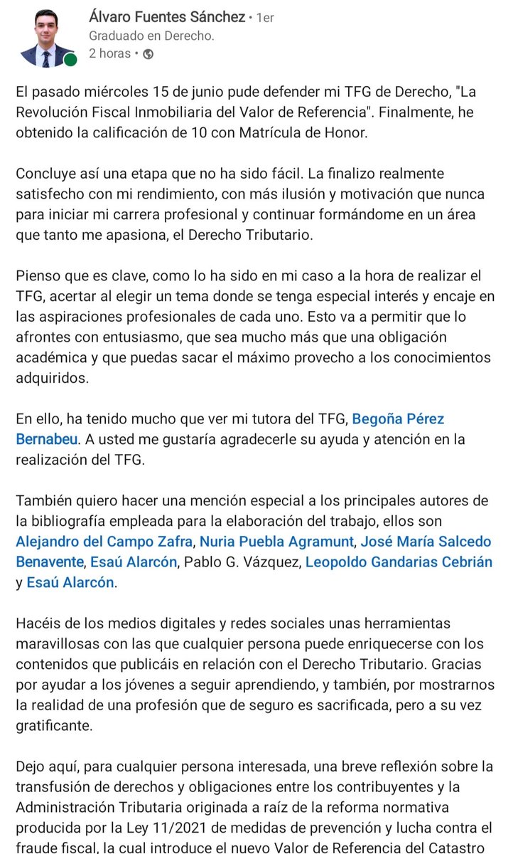 pablogvazquezz's tweet photo. Me pasan ésto publicado en LinkedIn.
Gracias por la mención! Los #Spaces #Twitter sobre el Valor de Referencia fueron muy seguidos y comentados!.
Gracias! https://t.co/7cWT2P6xea