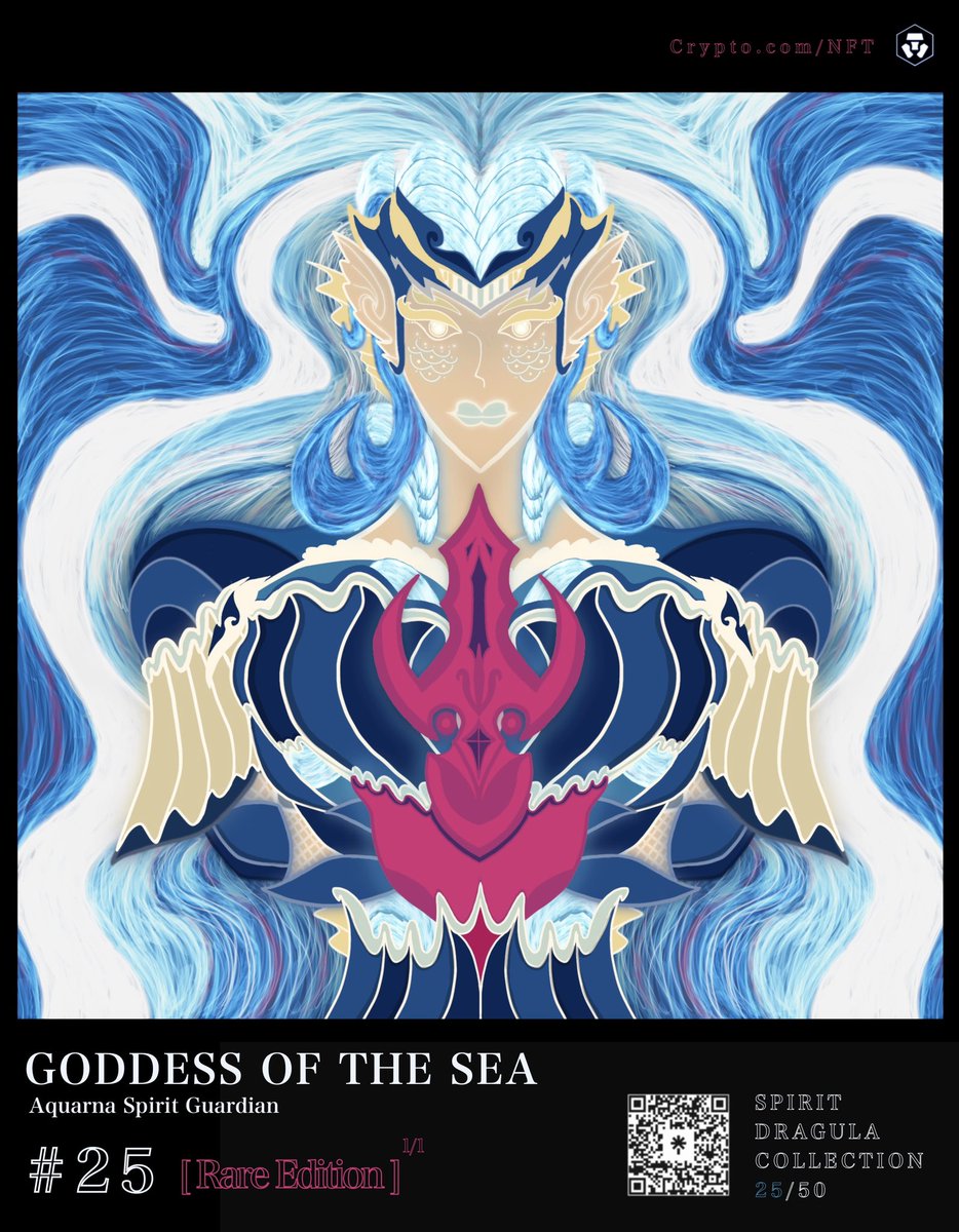 SPIRIT DRAGULA COLLECTION 🌊🧜🏻‍♀️🧿

New Drop Update [ Rare Edition ] #25/50 item

Starting price 15$-19$ ✨
Available on <a href="/crypto/">Bloomberg Crypto</a>.com👇

crypto.com/nft/collection…

#CRO  #cro  #crofam  #cryptonft #FFTB  #NFTdrop #nftcrypto #NFTcryptoart #NFTTHAILAND #NFTCommmunity