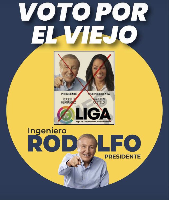 Antioquia vota por el viejo. #RodolfoPresidente @ingrodolfohdez #RHGanador