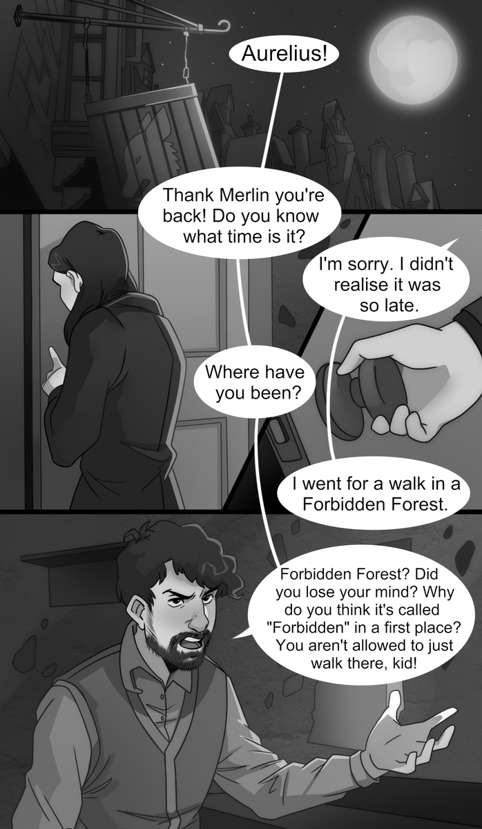 milkoosagi's tweet photo. little comic with aberforth &amp; credence. happy father's day! #fantasticbeasts https://t.co/rFn0k6IFmE