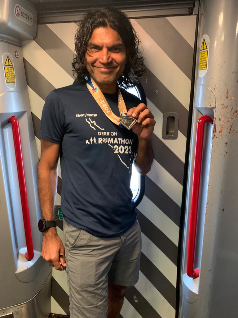 subodhdave1's tweet photo. Just enough time to sneak in a half marathon #DerbyRamathon en route to #RCPsychIC @OwenBowdenJones @lennycornwall @chrisol1 @adave_NHS @SuhanaAh @DrNandiniC @Derektracy1 @DrJoanneFarrow #ItsNotASprint #ItsAMarathon https://t.co/UeO8X6O8UY