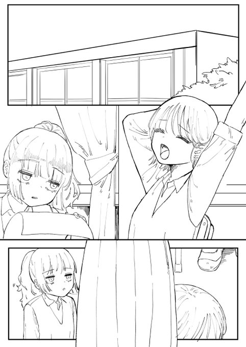 すけぶの進捗ですまだ一ページ目の線画です 