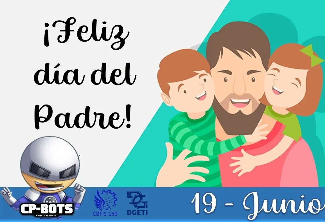 CP_BOTS's tweet photo. Excelente domingo ☀️

Felíz día del padre!! 👨🏼‍🍼

Queremos felicitar a todos aquellos que hoy celebran su gran rol en la vida de sus hijos. Hacemos una felicitación en especial a los padres de los miembros y mentores del equipo CP BOTS ⭐⭐ MUCHAS FELICIDADES!!!!

#CpBots https://t.co/9iN6wlk0gs