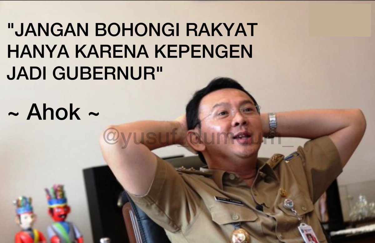 📌 Pesan Ahok ini cocok buat ⁦<a href="/aniesbaswedan/">Anies Rasyid Baswedan</a>⁩ sang bapak politik Identitas Indonesia.