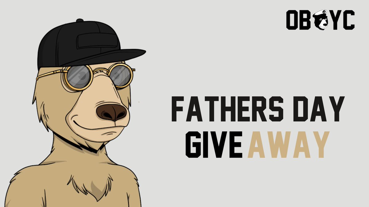 🧸 Fathers Day Giveaway 🧸

💥 Requirements:
✅ Like, and Retweet 
✅ Tag 3 Friends
✅ Follow <a href="/OkayBearsYC/">Okay Bears Yacht Club - OBYC</a> 

Winner will be announced in our discord Tuesday 6pm est and gets the nft below.

👉🏽 discord.gg/obyc 👈🏽

#FathersDay #OBYC #NFT #NFTGiveaway #NFTcollectibles #NFTs