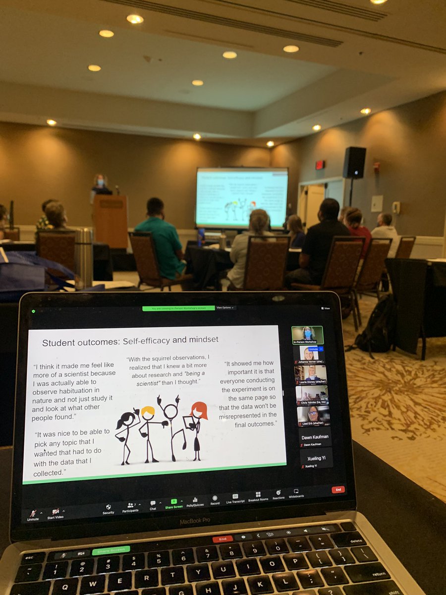 STEMSquirrels's tweet photo. We had a great hybrid workshop about undergrad research in the classroom at #asmtucson on Friday! Be sure to catch the #squirrelnet nuts @johannavarner, @hclanier, @FlahertyEA, or @jmdugg75 if anyone wants to talk #scienceeducation or #cures! @MammalMeetings @Mammalogists https://t.co/Y2UVaXvhqF